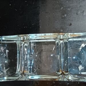 Krosno Polish Crystal Art Ice Block Dish